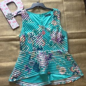 NY&Co teal shirt/ blouse size XL -plus size-